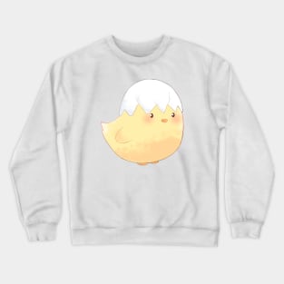 Baby chick with egg hat Crewneck Sweatshirt